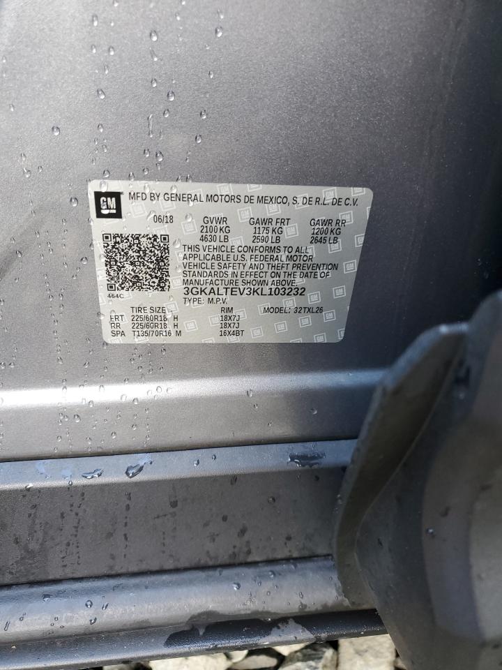 2019 GMC Terrain Sle VIN: 3GKALTEV3KL103232 Lot: 80805925