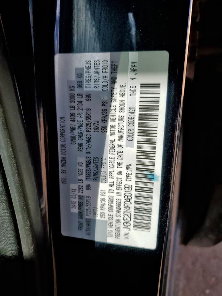 2015 Mazda Cx-5 Gt VIN: JM3KE2DY4F0460199 Lot: 80752355