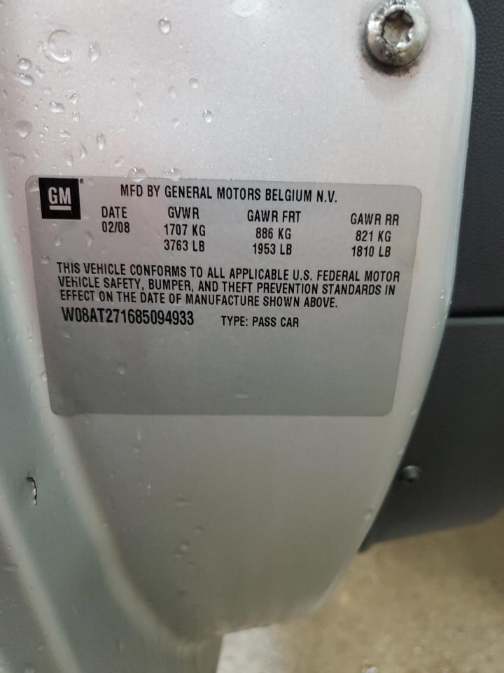 2008 Saturn Astra Xr VIN: W08AT271685094933 Lot: 80267005