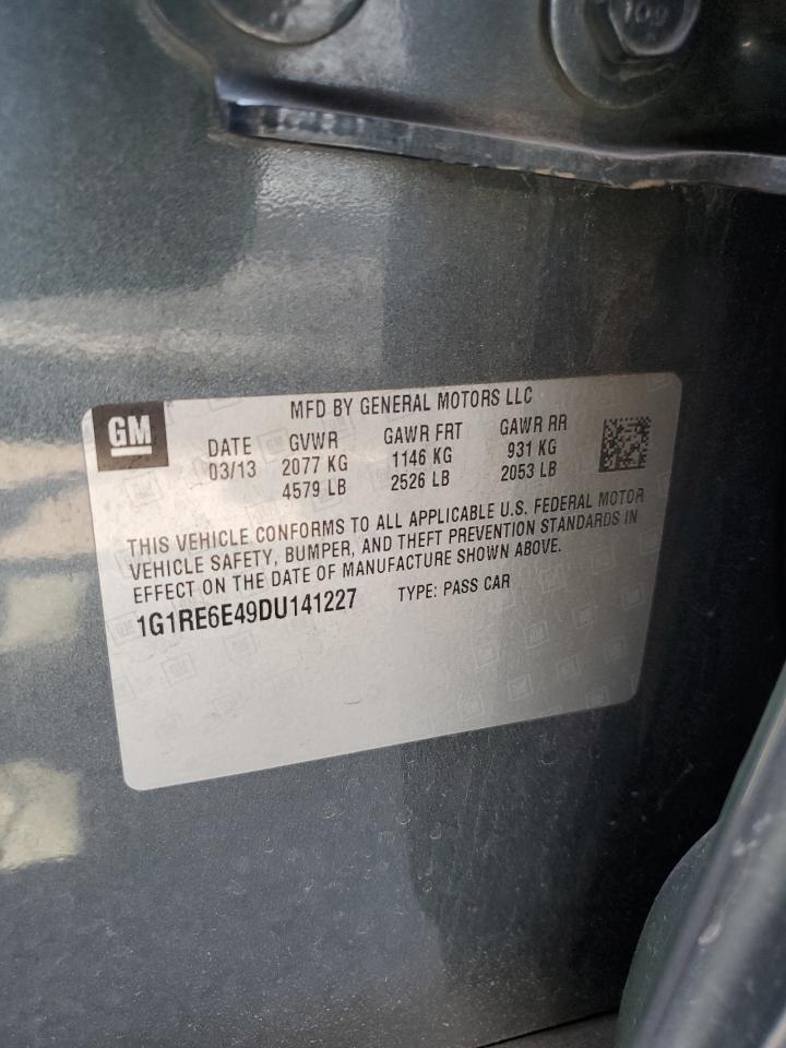 2013 Chevrolet Volt VIN: 1G1RE6E49DU141227 Lot: 68113635