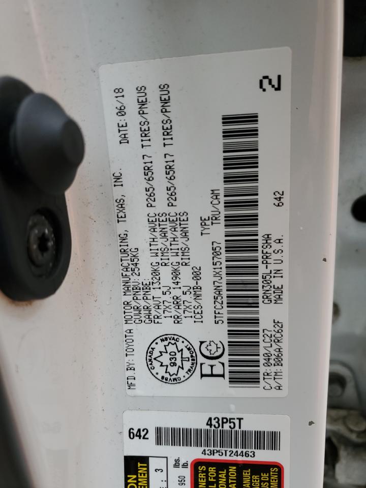 2018 Toyota Tacoma Double Cab VIN: 5TFCZ5AN7JX157057 Lot: 81185645