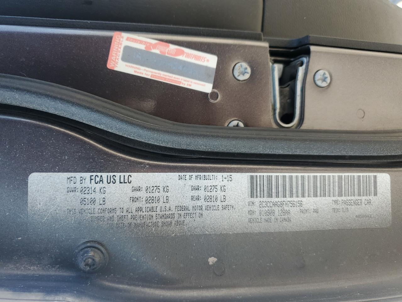 2015 Chrysler 300 Limited VIN: 2C3CCAAG8FH756156 Lot: 81011545