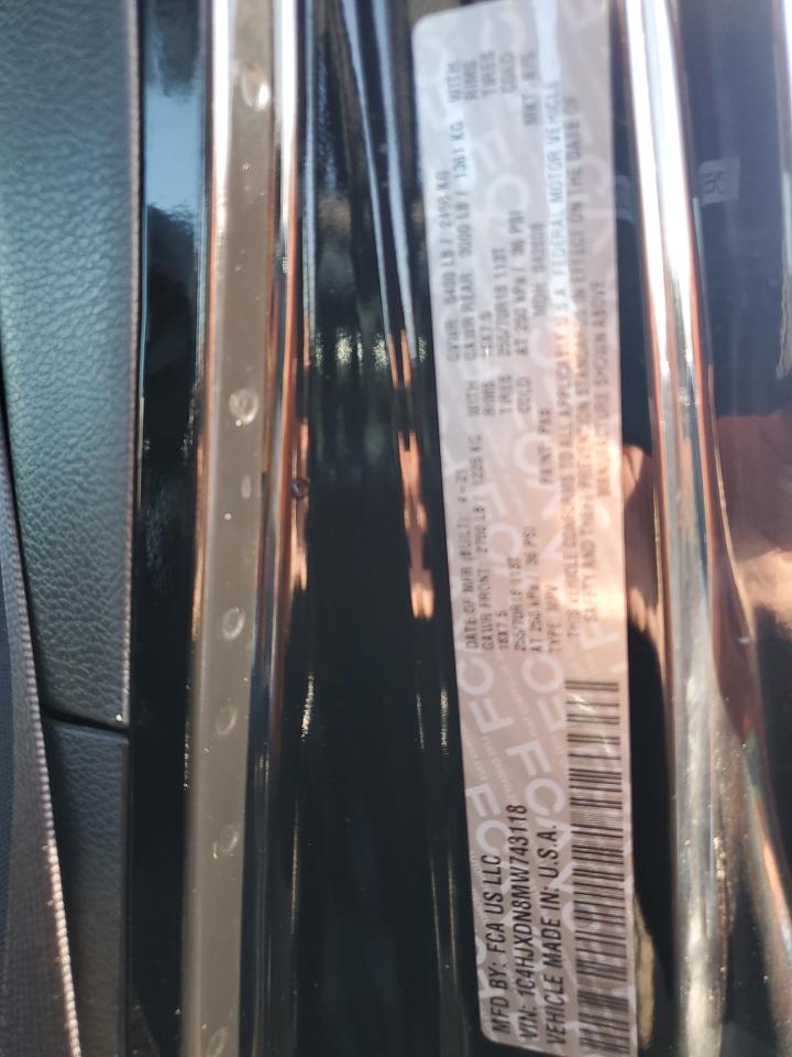 2021 Jeep Wrangler Unlimited Sport VIN: 1C4HJXDN8MW743118 Lot: 70850385