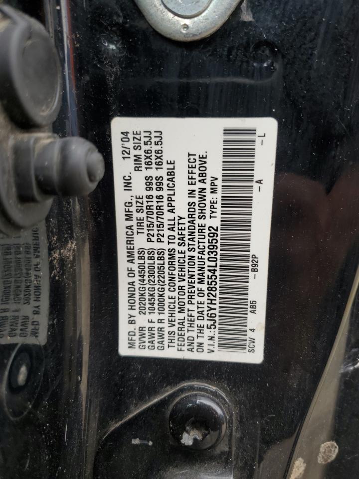 2004 Honda Element Ex VIN: 5J6YH28554L039592 Lot: 81365765