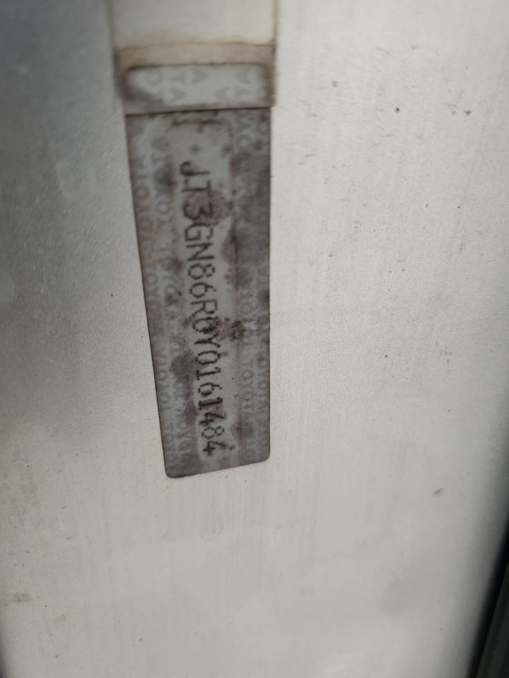 2000 Toyota 4Runner Sr5 VIN: JT3GN86R0Y0161484 Lot: 84030565