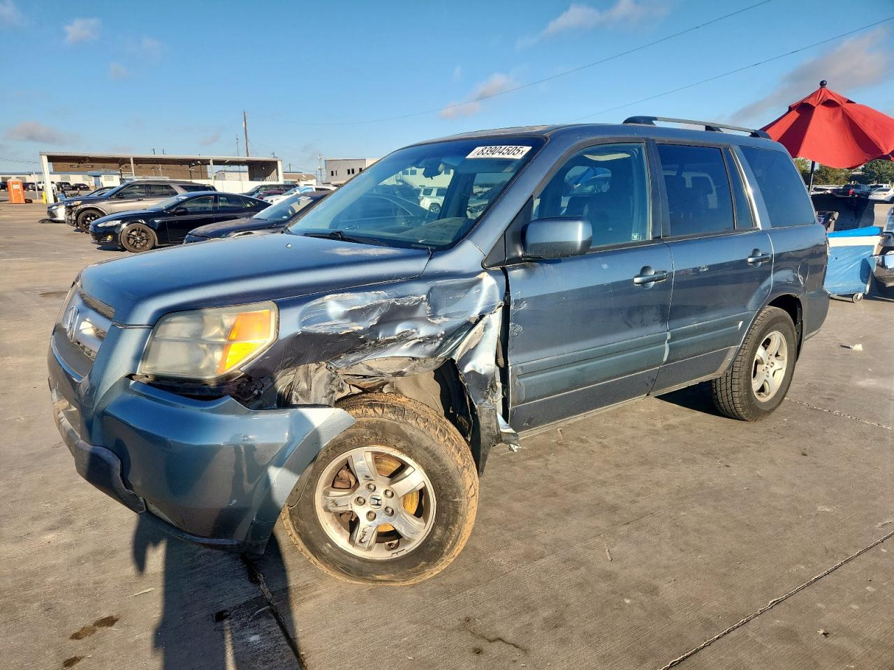 2006 Honda Pilot Ex VIN: 5FNYF28506B004038 Lot: 83904505