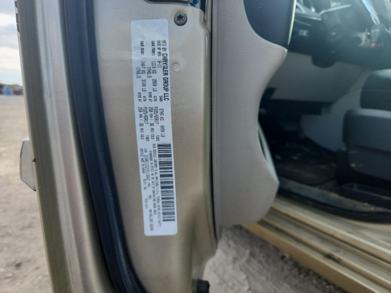 2012 Chrysler Town & Country Touring L VIN: 2C4RC1CG2CR116842 Lot: 72039965