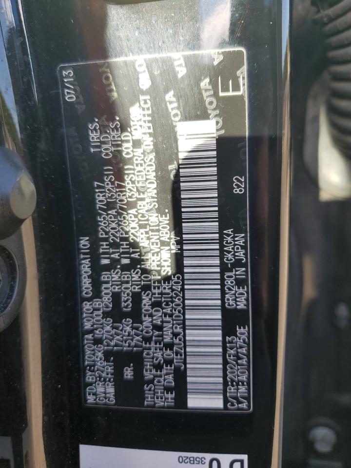 2013 Toyota 4Runner Sr5 VIN: JTEZU5JR1D5062405 Lot: 80201575