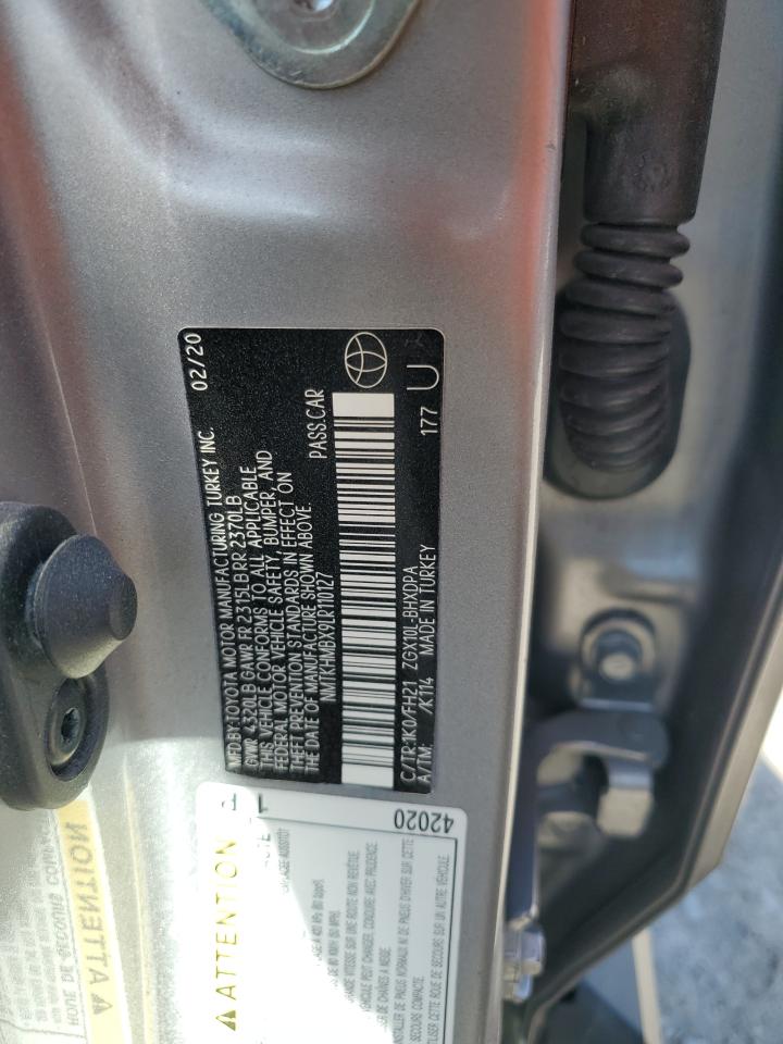 2020 Toyota C-Hr Xle VIN: NMTKHMBX9LR110127 Lot: 84454385