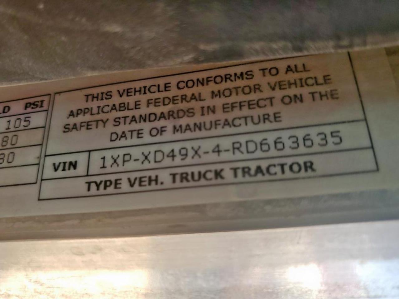 2024 Peterbilt 389 Semi Truck VIN: 1XPXD49X4RD663635 Lot: 68459405