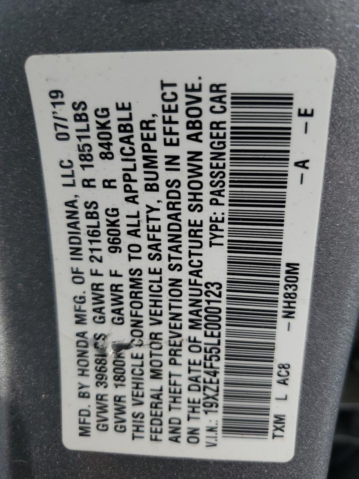 2020 Honda Insight Ex VIN: 19XZE4F55LE000123 Lot: 69559145