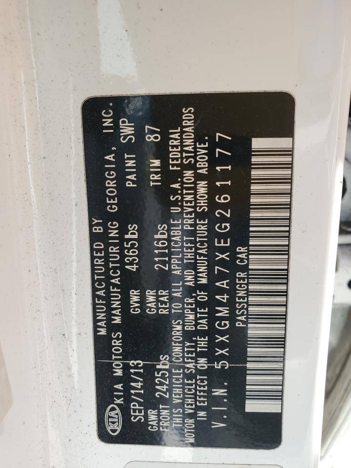 2014 Kia Optima Lx VIN: 5XXGM4A7XEG261177 Lot: 81470445