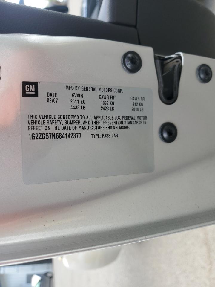 2008 Pontiac G6 Base VIN: 1G2ZG57N684142377 Lot: 71529505