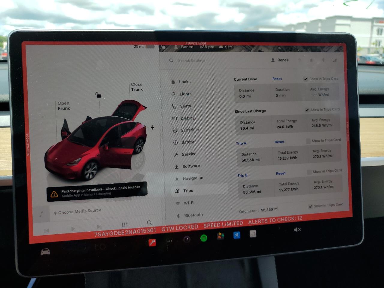 2022 Tesla Model Y VIN: 7SAYGDEE2NA015361 Lot: 83977285