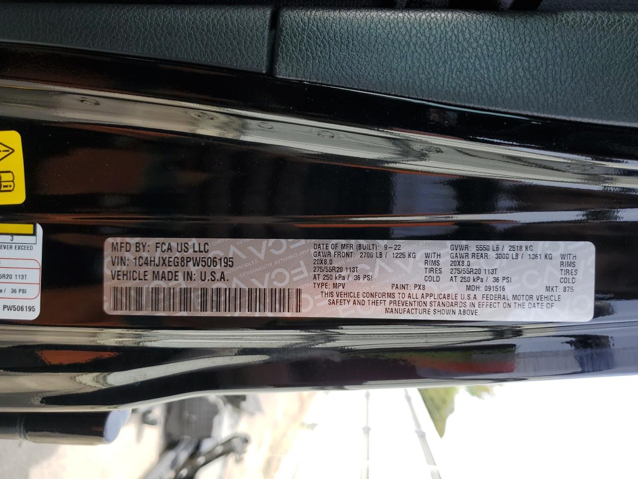 2023 Jeep Wrangler Sahara VIN: 1C4HJXEG8PW506195 Lot: 81973045