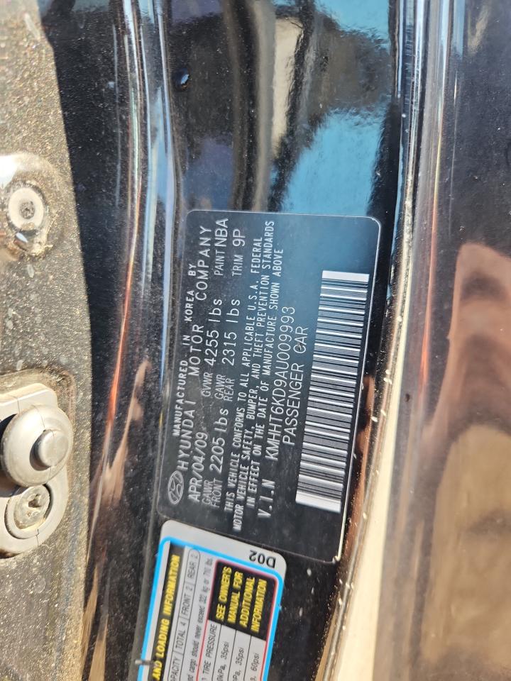 2010 Hyundai Genesis Coupe 2.0T VIN: KMHHT6KD9AU009993 Lot: 84393205