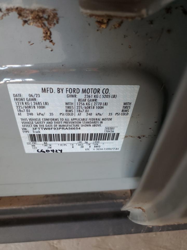 2023 Ford Maverick Xl VIN: 3FTTW8F93PRA56654 Lot: 80660115