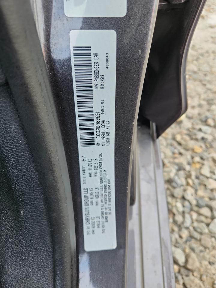 2015 Chrysler 200 Limited VIN: 1C3CCCAB9FN539254 Lot: 81773705