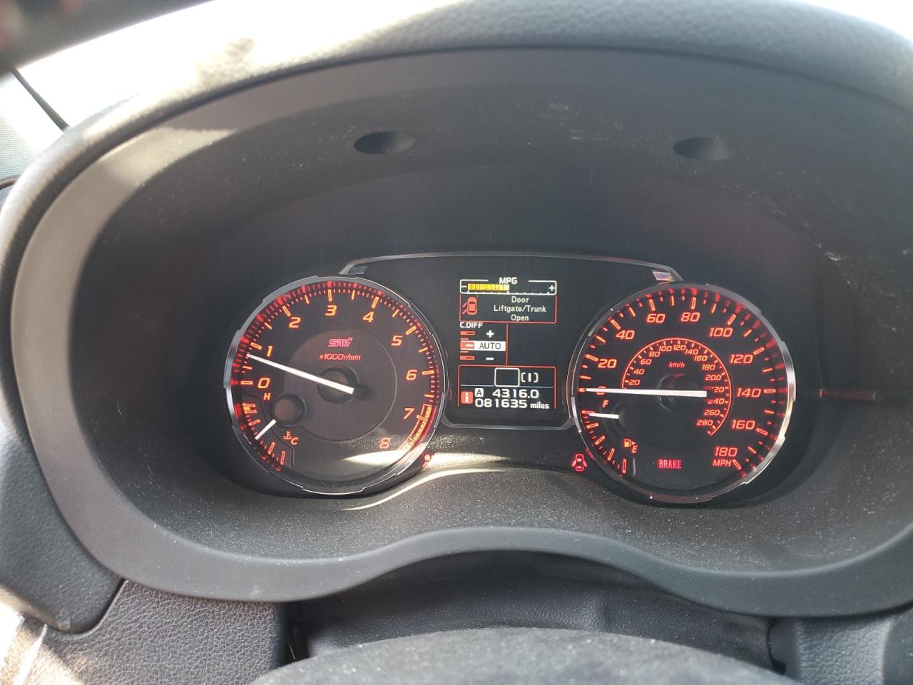 2016 Subaru Wrx Sti Limited VIN: JF1VA2Z60G9810729 Lot: 81417895