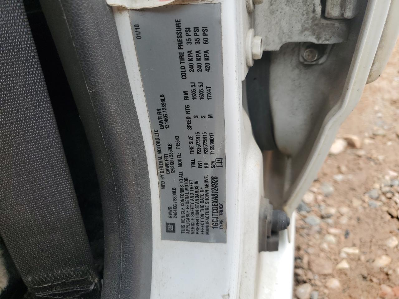 2010 Chevrolet Colorado Lt VIN: 1GCJTCDEXA8124928 Lot: 81826145