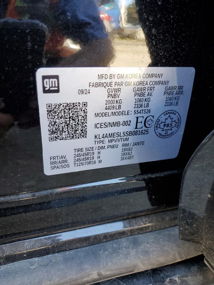 2025 Buick Encore Gx Sport Touring VIN: KL4AMESL5SB081625 Lot: 70262705