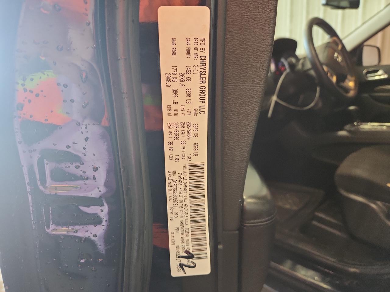 2011 Dodge Durango Heat VIN: 1D4RD3GG9BC687211 Lot: 83842695