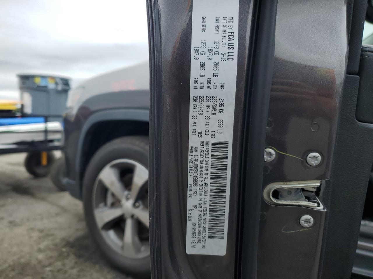 2019 Jeep Cherokee Limited VIN: 1C4PJMDX8KD458696 Lot: 80858535