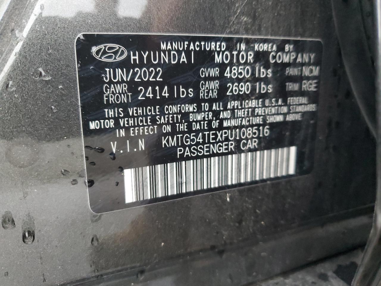 2023 Genesis G70 Base VIN: KMTG54TEXPU108516 Lot: 80248935