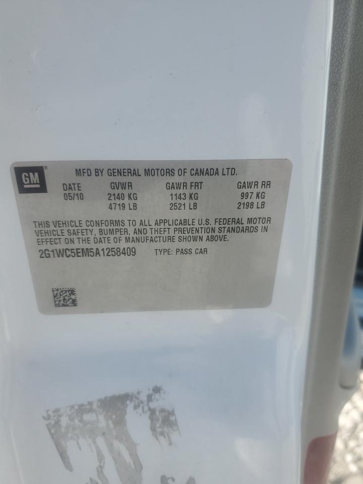 2010 Chevrolet Impala Ltz VIN: 2G1WC5EM5A1258409 Lot: 71413755