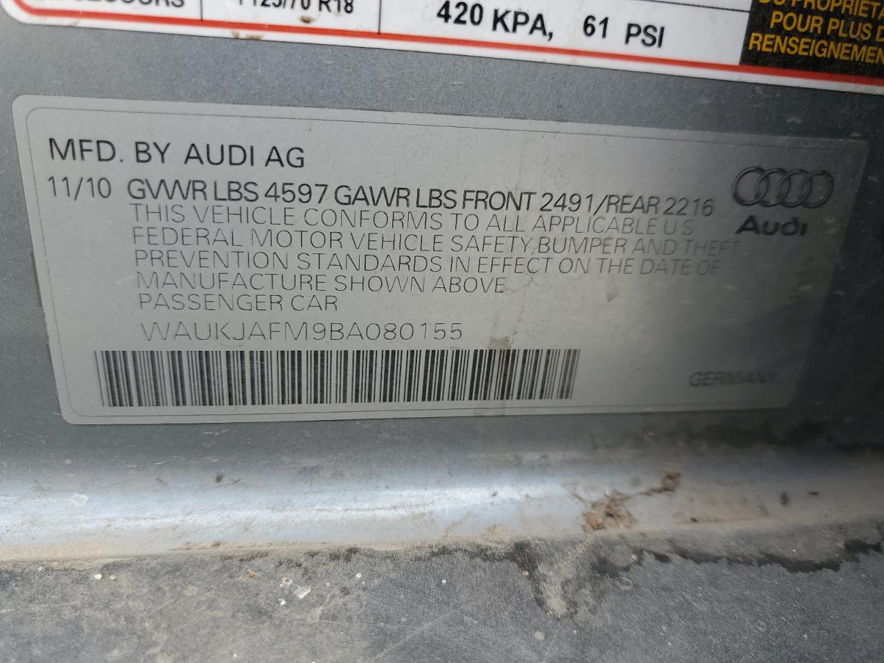 2011 Audi A3 Premium Plus VIN: WAUKJAFM9BA080155 Lot: 82168695