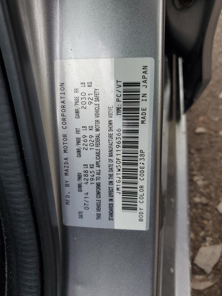 2015 Mazda 6 Grand Touring VIN: JM1GJ1W50F1196366 Lot: 81560025