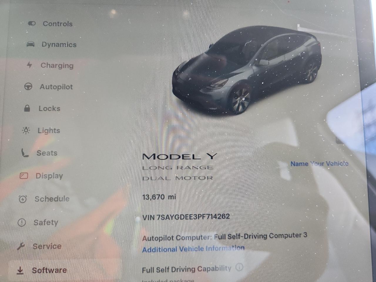 2023 Tesla Model Y VIN: 7SAYGDEE3PF714262 Lot: 71861085