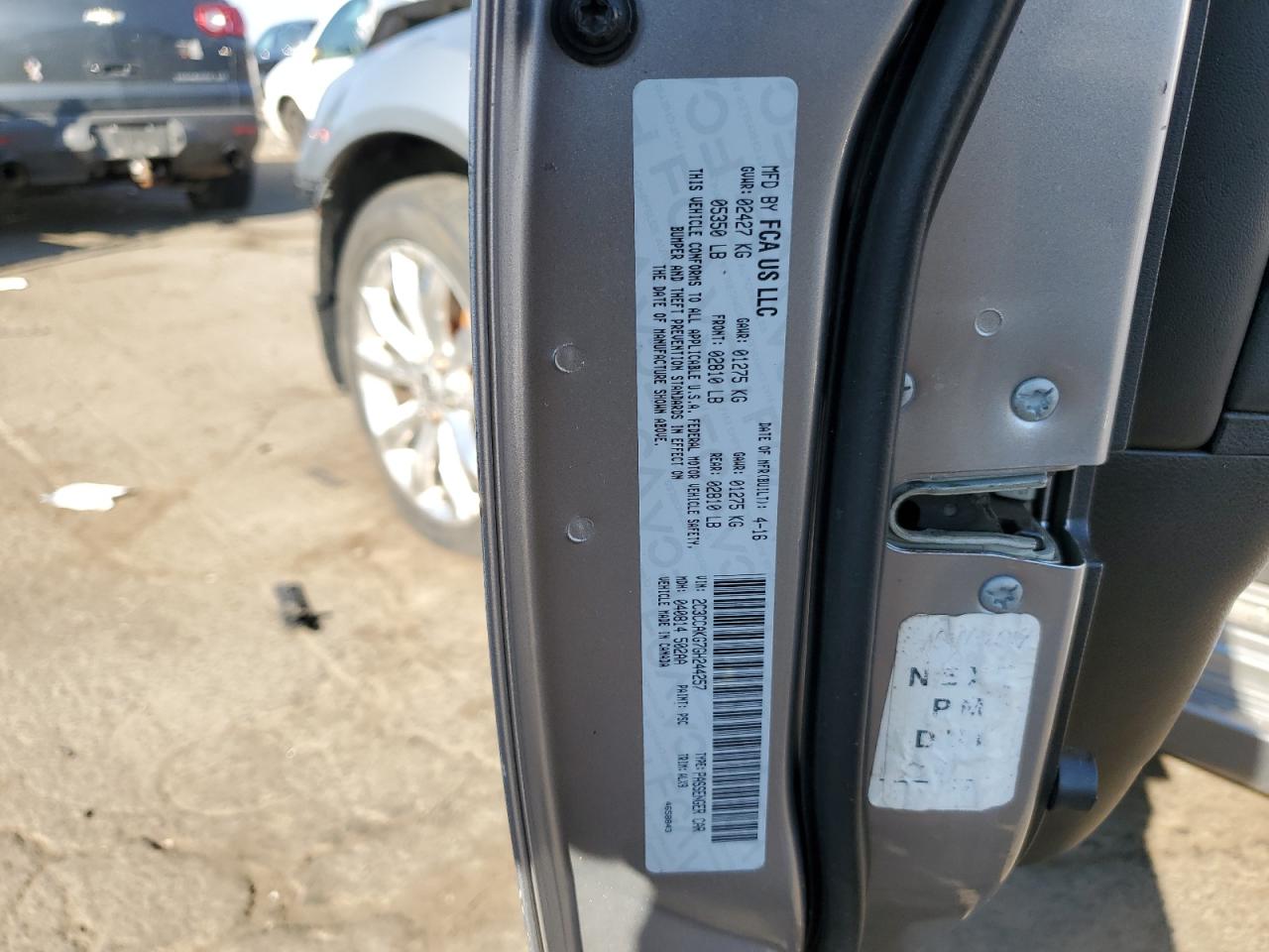 2016 Chrysler 300C VIN: 2C3CCAKG7GH244257 Lot: 80818705