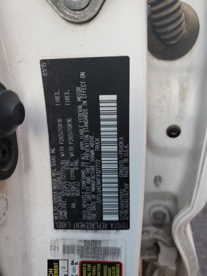 2015 Toyota Tacoma Double Cab VIN: 5TFLU4ENXFX127772 Lot: 83769125