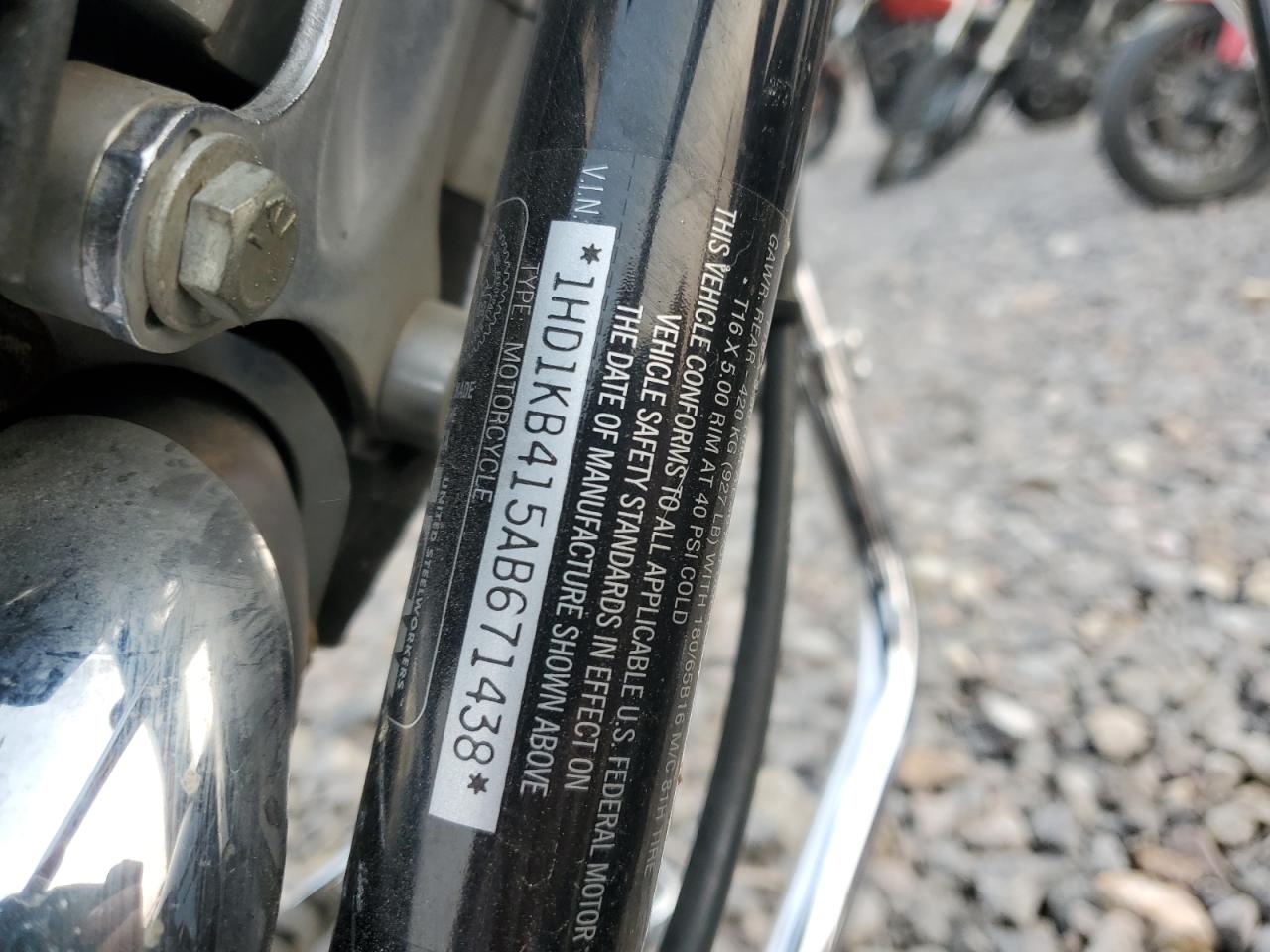 2010 Harley-Davidson Flhx VIN: 1HD1KB415AB671438 Lot: 71597615