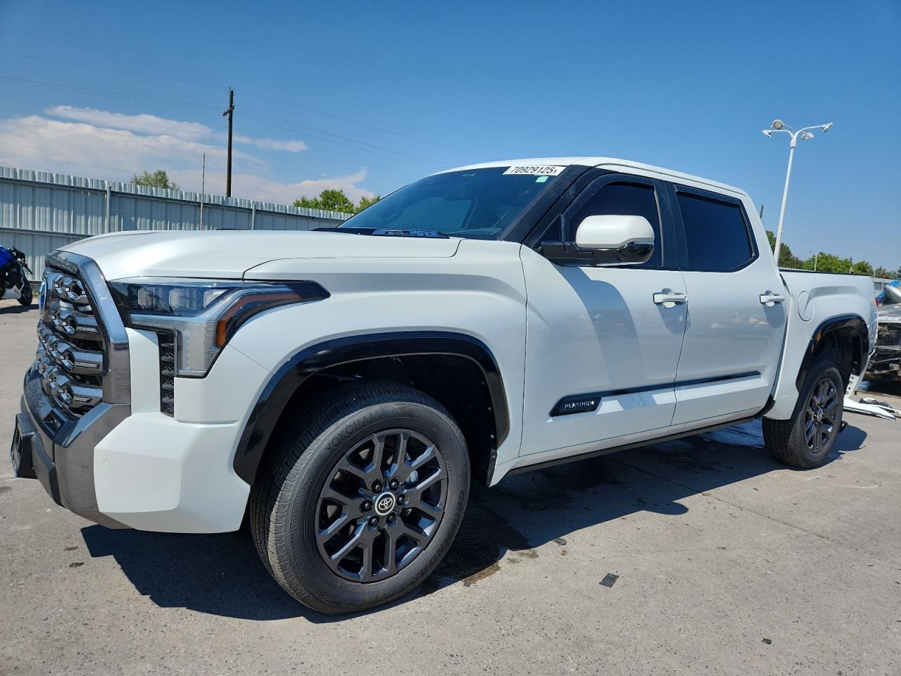 2024 Toyota Tundra Crewmax Platinum white null hybrid 5TFNC5DB9RX049868 photo #1