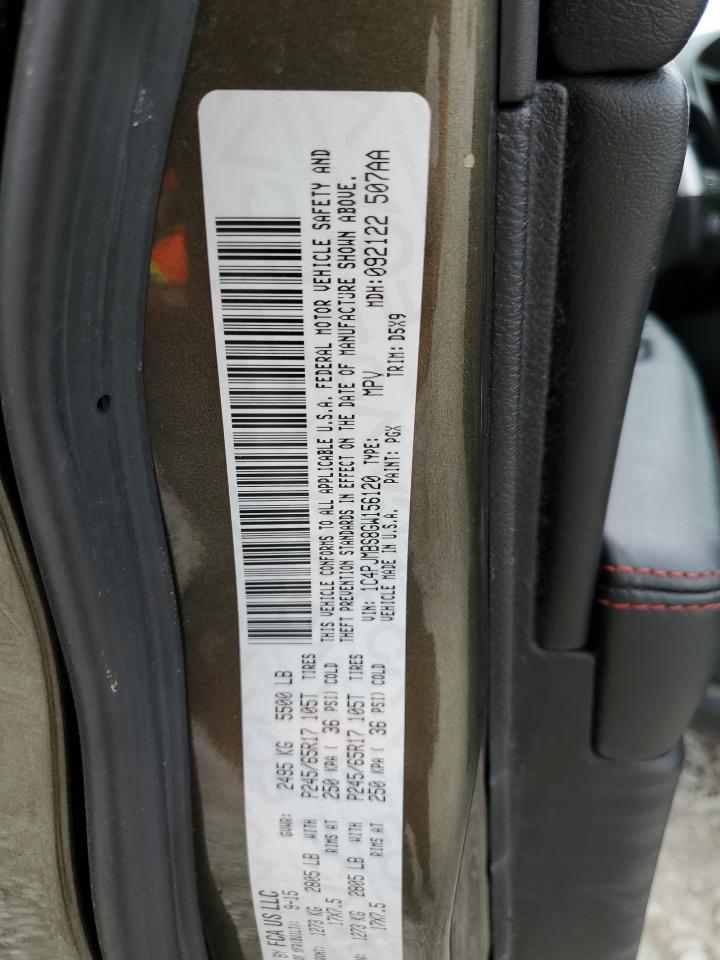 2016 Jeep Cherokee Trailhawk VIN: 1C4PJMBS8GW156120 Lot: 69638065