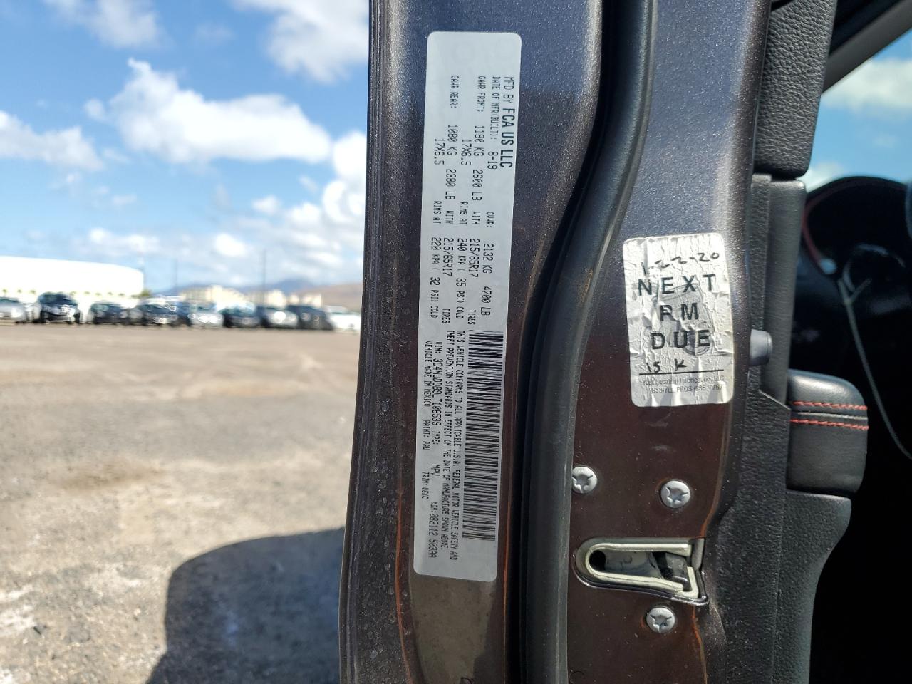 2020 Jeep Compass Trailhawk VIN: 3C4NJDDB9LT106539 Lot: 82133895