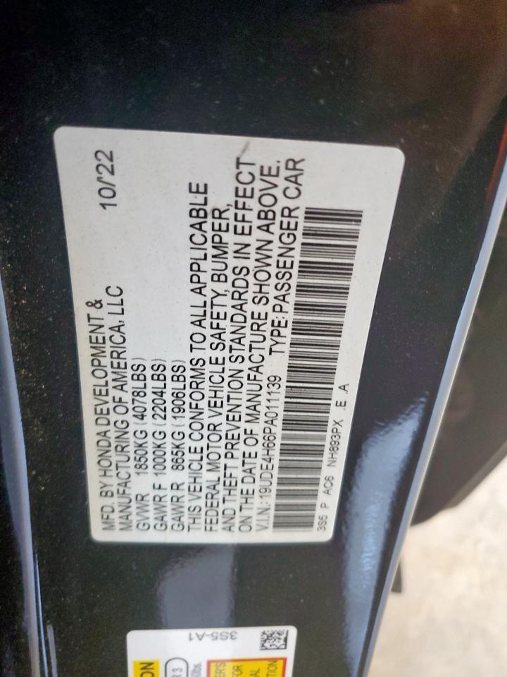 2023 Acura Integra A-Spec Tech VIN: 19UDE4H66PA011139 Lot: 68968905