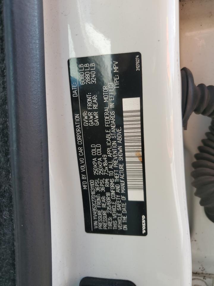 2013 Volvo Xc90 3.2 VIN: YV4952CZ7D1631100 Lot: 84360475