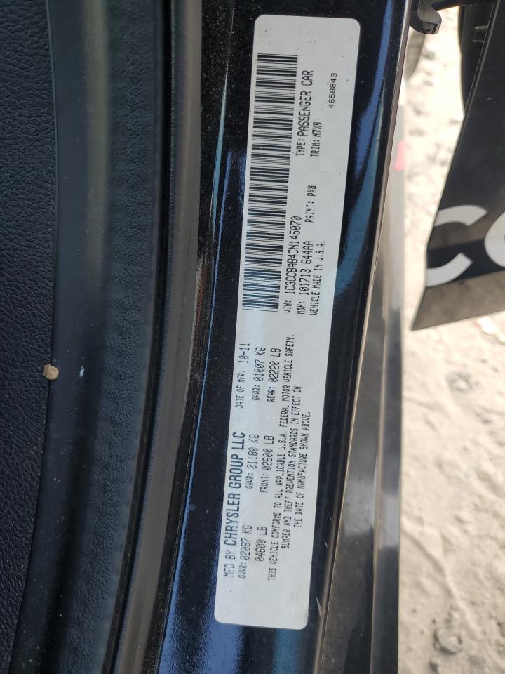 2012 Chrysler 200 Lx VIN: 1C3CCBAB4CN145070 Lot: 85920345