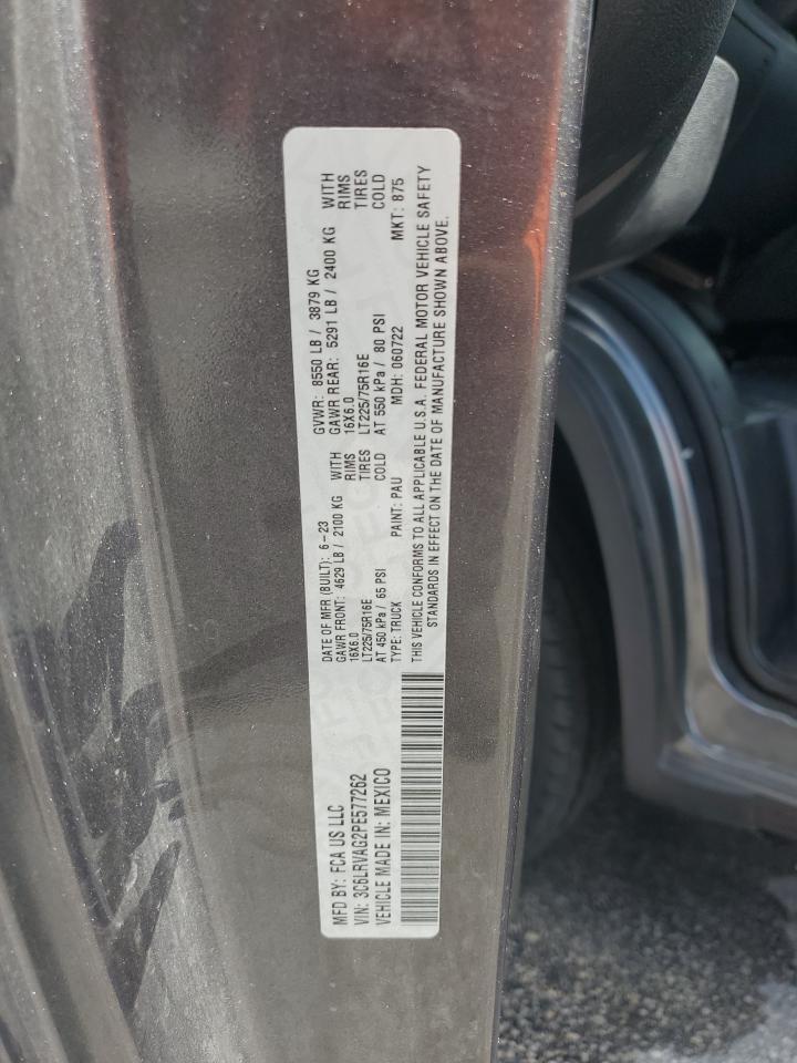 2023 Ram Promaster 1500 1500 Standard VIN: 3C6LRVAG2PE577262 Lot: 71848395