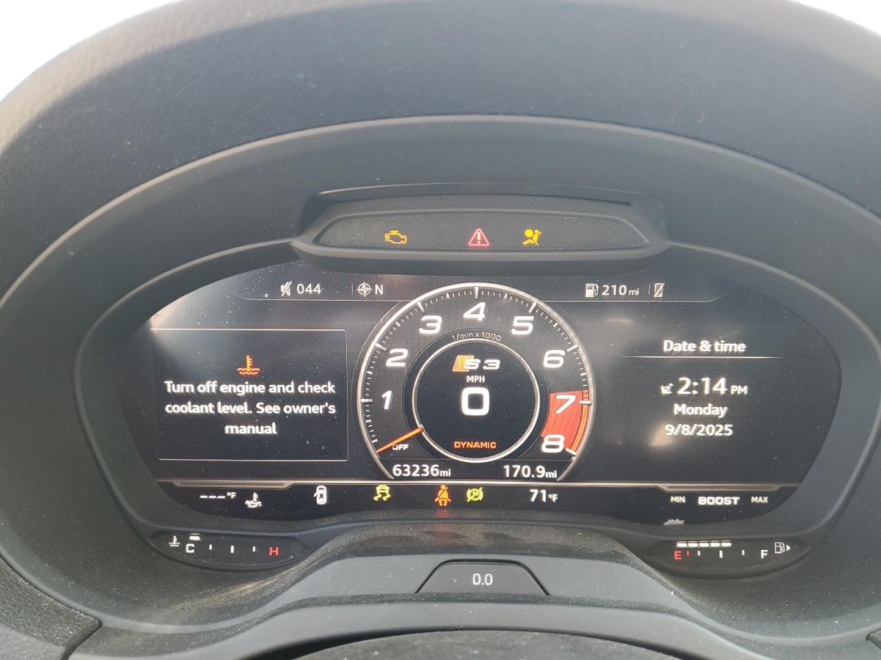 2017 Audi S3 Premium Plus VIN: WAUB1GFF8H1020199 Lot: 71784425