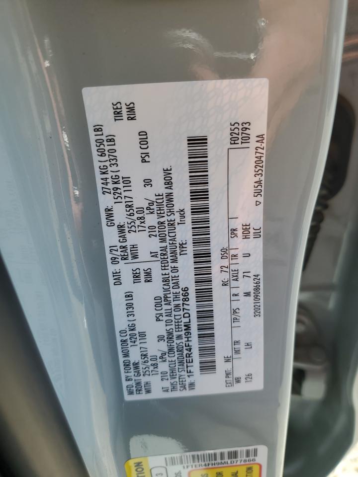 2021 Ford Ranger Xl VIN: 1FTER4FH9MLD77866 Lot: 81703955