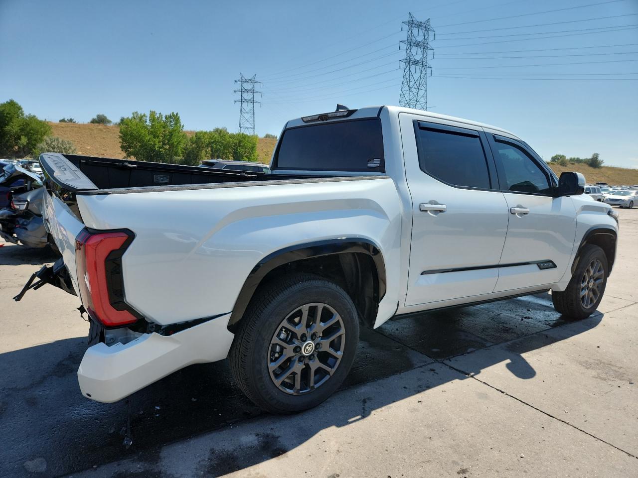 2024 Toyota Tundra Crewmax Platinum white null hybrid 5TFNC5DB9RX049868 photo #4