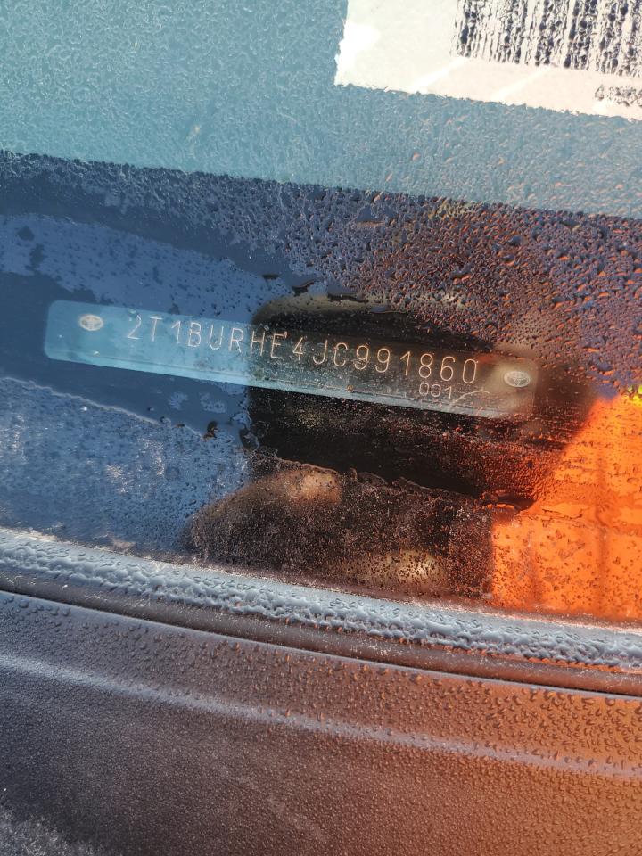 2018 Toyota Corolla L VIN: 2T1BURHE4JC991860 Lot: 81036605