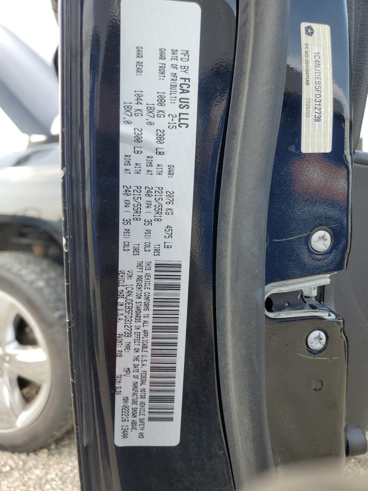 2015 Jeep Compass Latitude VIN: 1C4NJDEB5FD312739 Lot: 71539785