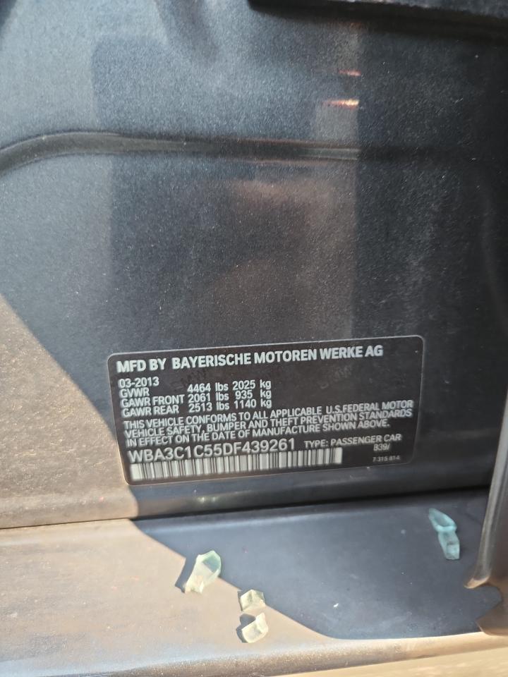 2013 BMW 328 I Sulev VIN: WBA3C1C55DF439261 Lot: 72067335