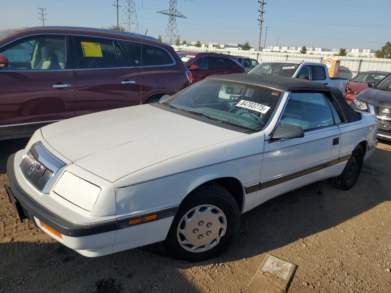 CHRYSLER LEBARON 1988. Lot# 84703775. VIN 1C3BJ45K9JG340090. Photo 1