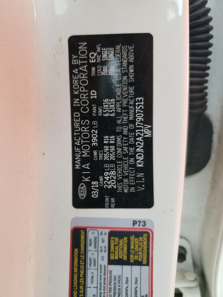 2018 Kia Soul VIN: KNDJN2A21J7907513 Lot: 71371885